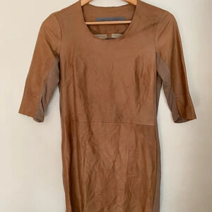 Raquel Allegra dress leather details size 1